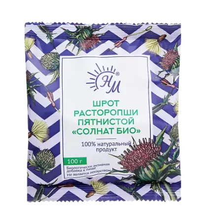 Шрот расторопши Солнат, порошок, 100 г, 1 шт.