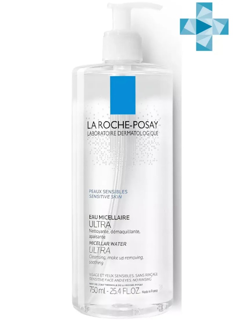 La Roche-Posay Ultra sensitive мицеллярная вода, мицеллярная вода, для чувствительной кожи, 750 мл, 1 шт.