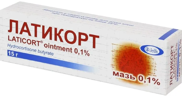 Латикорт, 0.1%, мазь для наружного применения, 15 г, 1 шт.