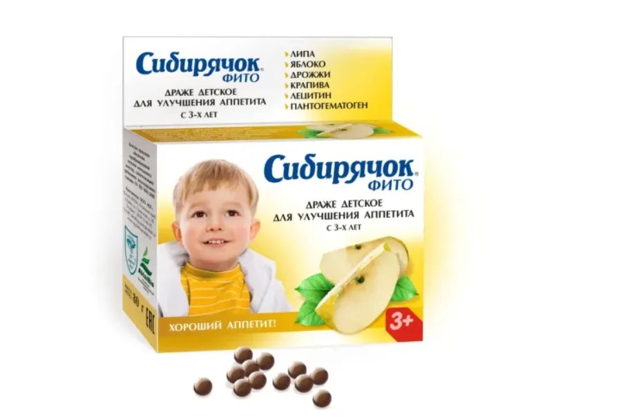 Сибирячок Фито драже детское для аппетита, драже, 80 г, 1 шт.