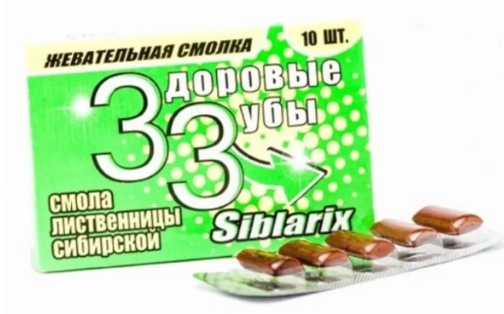 Siblarix Здоровые зубы Жевательная смолка, 1 г, таблетки, 10 шт.