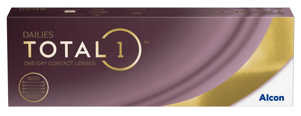 Alcon Dailies Total 1 Линзы контактные однодневные, BC=8,5 d=14,1, D(-3.25), стерильно, 30 шт.