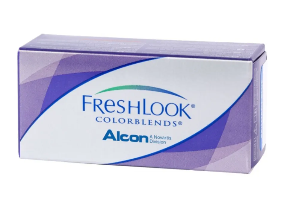 Alcon FreshLook ColorBlends цветные контактные линзы, -0,00 D, Sterling Grey, 2 шт.