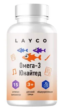 Layco Омега-3 комплекс Юнайтед, капсулы, 60 шт.