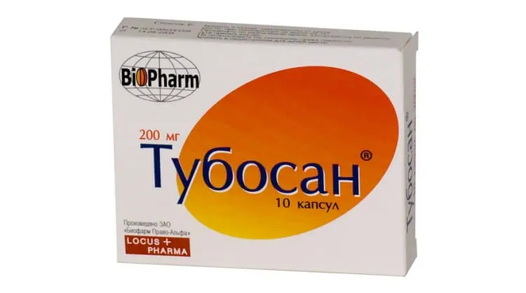 Тубосан, 200 мг, капсулы, 10 шт.