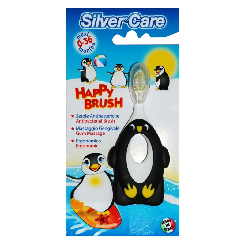 Silver care Happy Brush щетка зубная детская 6-36 месяцев, щетка зубная, 1 шт.