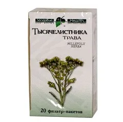 Тысячелистника трава, сырье растительное-порошок, 1.5 г, 20 шт., Здоровье фирма