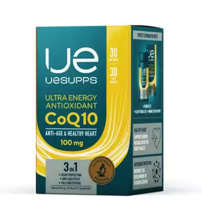 UESUPPS Ultra Energy Антиоксидант Коэнзим Q10, капсулы, 30 шт.