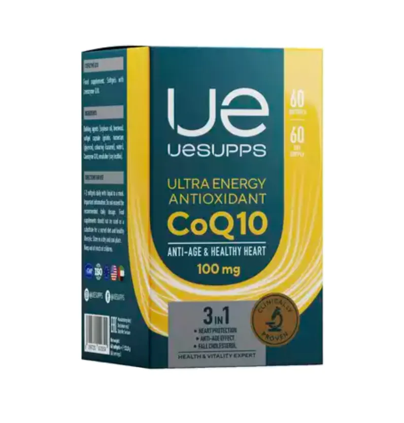 UESUPPS Ultra Energy Антиоксидант Коэнзим Q10, капсулы, 60 шт.