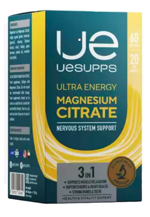 UESUPPS Ultra Energy Магния Цитрат, капсулы, 60 шт.