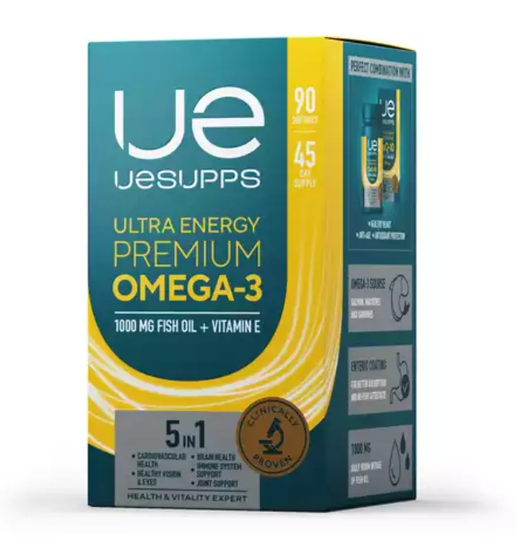 UESUPPS Ultra Energy Премиум Омега-3, капсулы, 90 шт.