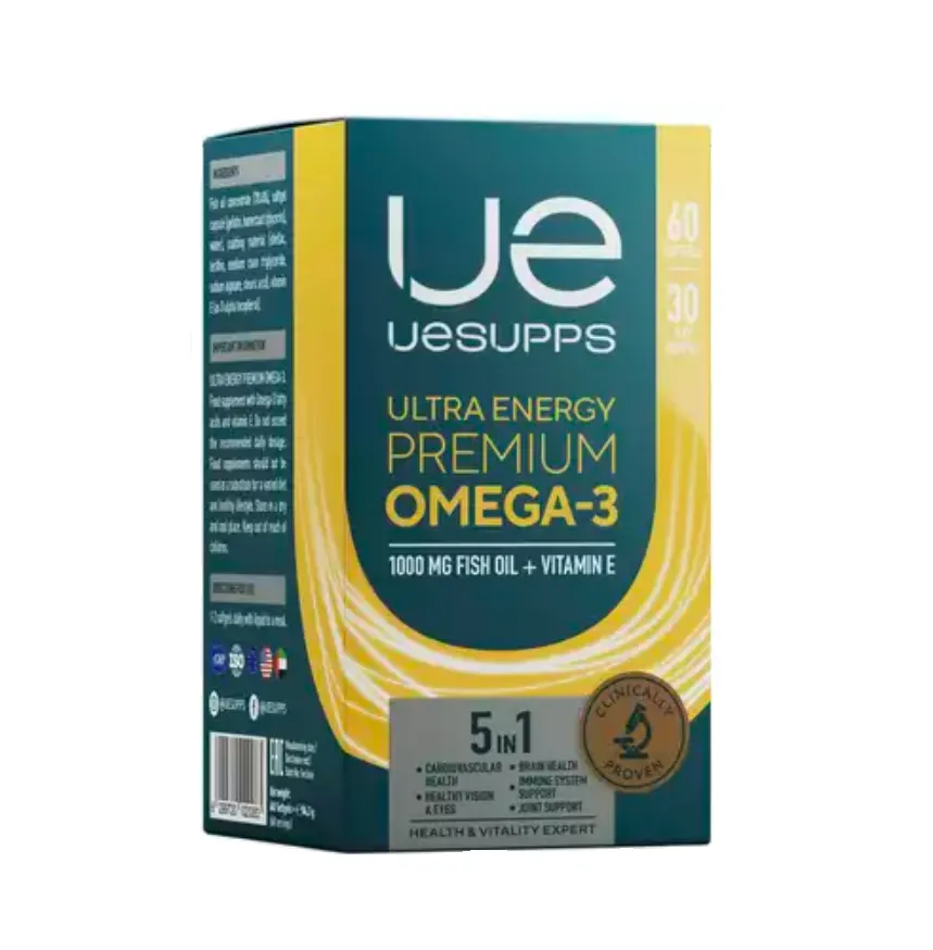 UESUPPS Ultra Energy Премиум Омега-3, капсулы, 60 шт.