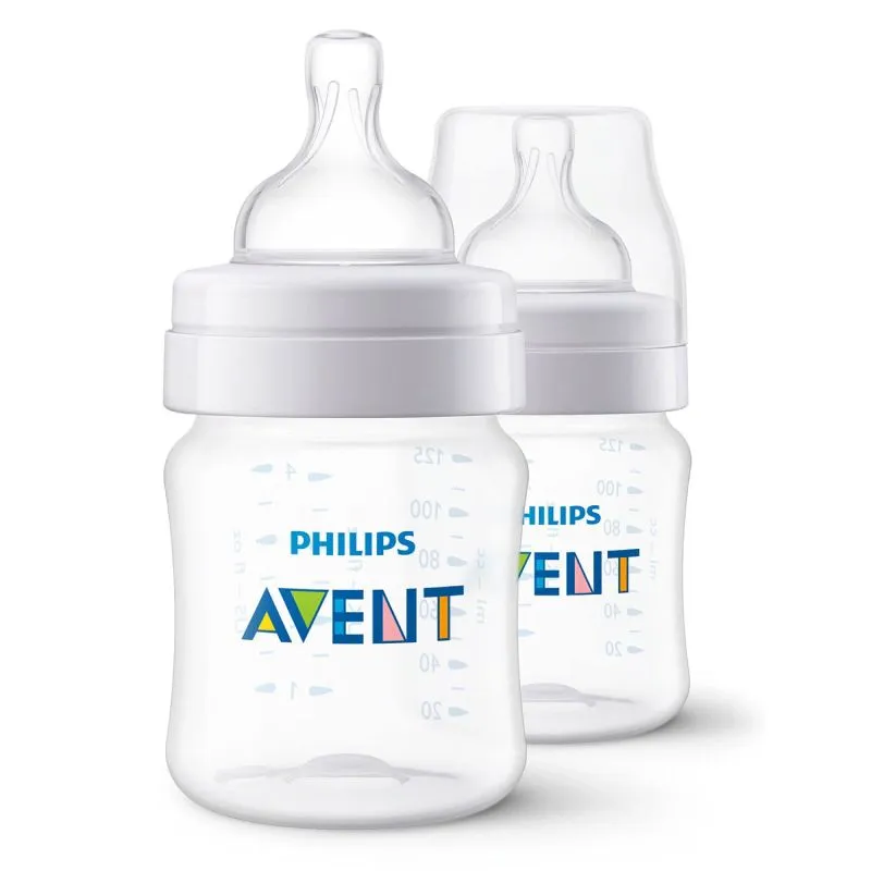 Philips Avent Anti-colic Бутылочка для новорожденных 0+, SCF810/27, 125 мл, 2 шт.