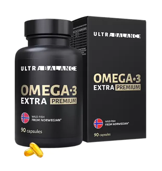 Ultrabalance Омега-3 Extra Premium жирные кислоты высокой концентрации, 1620 мг, капсулы, 90 шт.