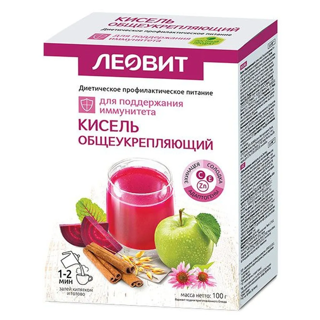 Леовит Кисель общеукрепляющий, 20 г, 5 шт.