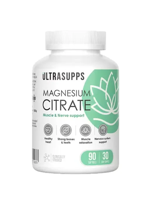 Ultrasupps Магния цитрат, капсулы мягкие, 90 шт.