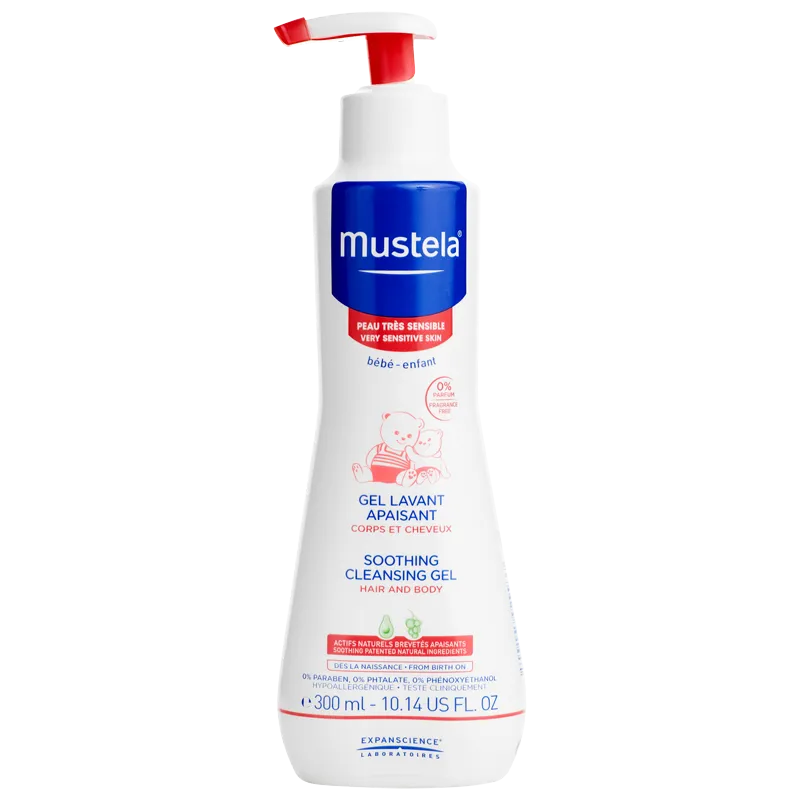 Mustela гель для купания успокаивающий, гель для душа, 300 мл, 1 шт.