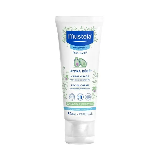 Mustela Hydra-Bebe крем для лица увлажняющий детский, крем для детей, 40 мл, 1 шт.