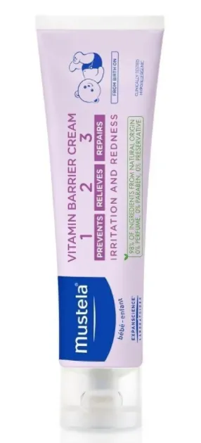 Mustela крем под подгузник 1 2 3, крем для детей, 50 мл, 1 шт.