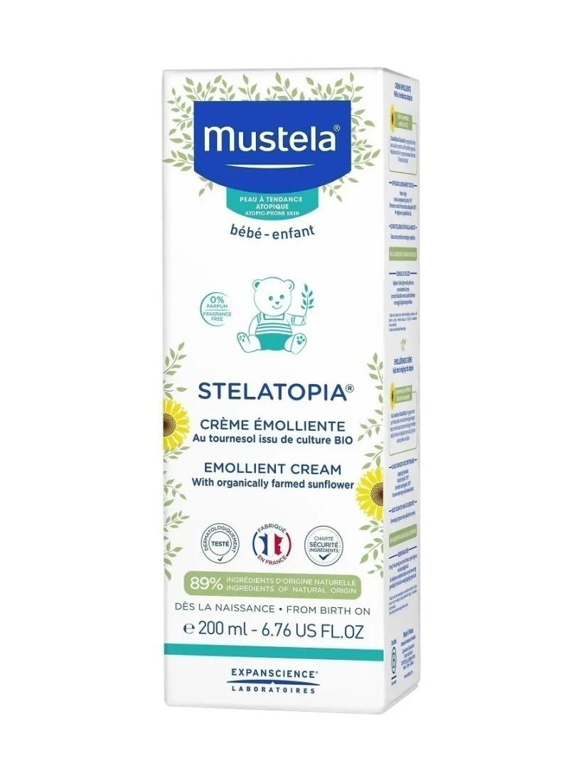 Mustela Stelatopia крем-эмолент, для детей, 200 мл, 1 шт.