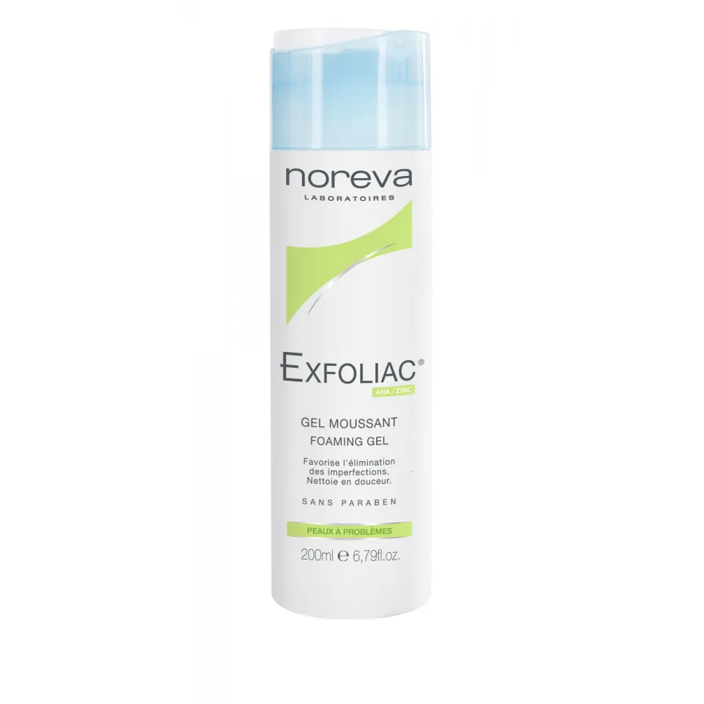 Noreva Exfoliac Очищающий пенящийся гель, гель для умывания, 200 мл, 1 шт.