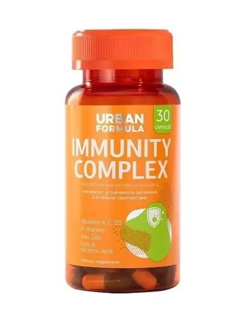 Urban Formula Immunity Complex, капсулы, для иммунной поддержки, 30 шт.