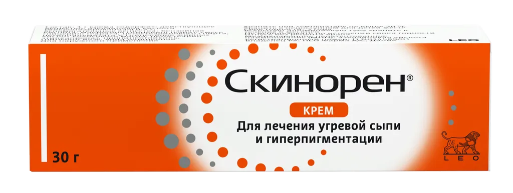 Скинорен, 20%, крем для наружного применения, 30 г, 1 шт.