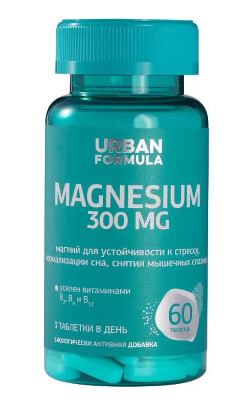 Urban Formula Magnesium Магний В6 Форте, таблетки, 60 шт.