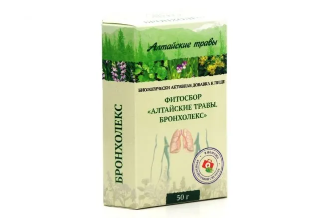 Алтайские Травы Бронхолекс фитосбор, фиточай, 50 г, 1 шт.