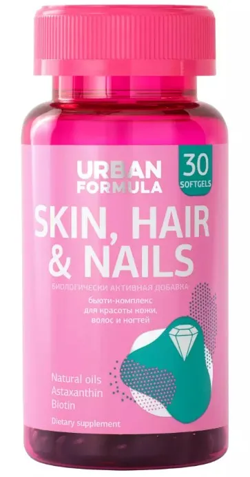 Urban Formula Skin Hair & Nails Ультра комплекс, капсулы, 30 шт.