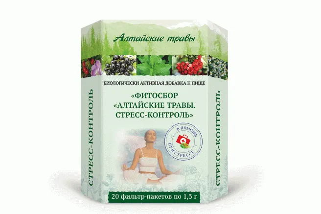 Алтайские Травы Фитосбор Стресс-Контроль, фиточай, 1,5 г, 20 шт.