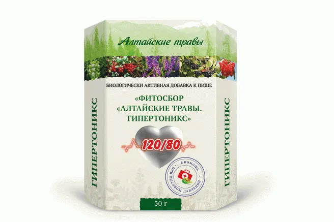 Алтайские Травы Гипертоникс фитосбор, фиточай, 50 г, 1 шт.