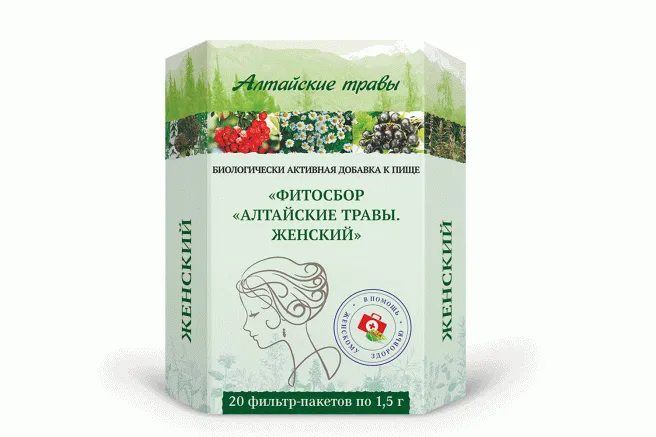 Алтайские травы Женский фитосбор, фиточай, 1,5 г, 20 шт.