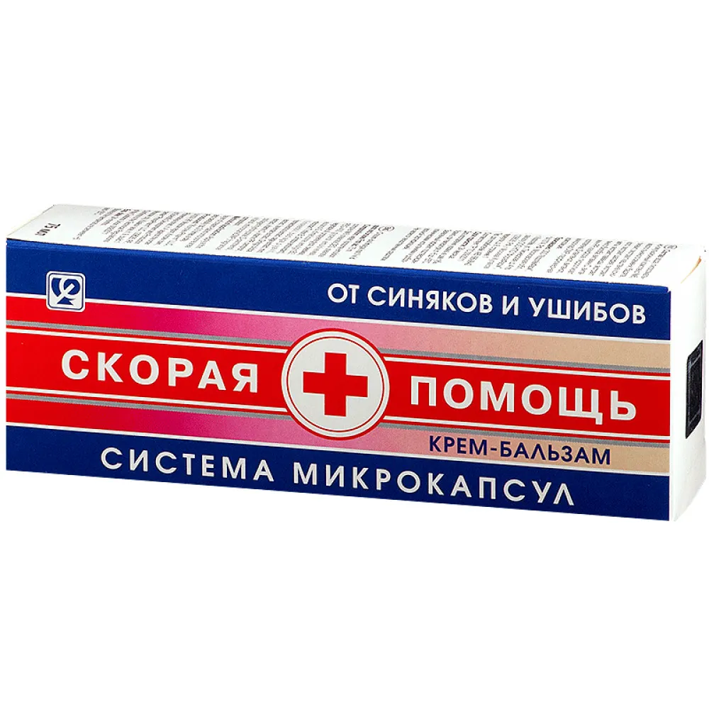 Скорая помощь крем-бальзам от синяков и ушибов, крем-бальзам, 75 мл, 1 шт.