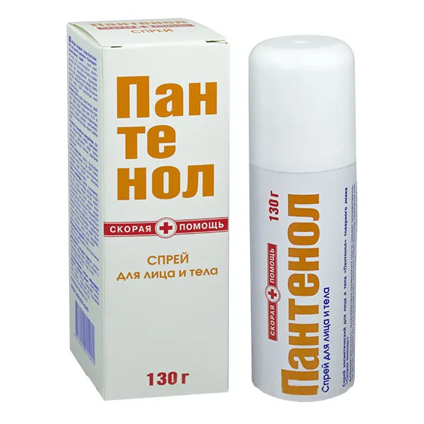 Скорая помощь Пантенол спрей, спрей, 130 г, 1 шт.