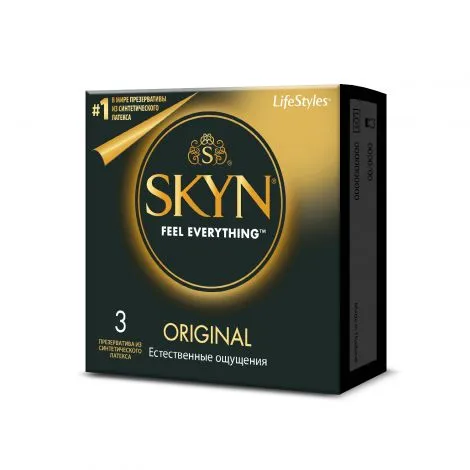 Skyn Original Презервативы, презерватив, синтетический латекс, 3 шт.