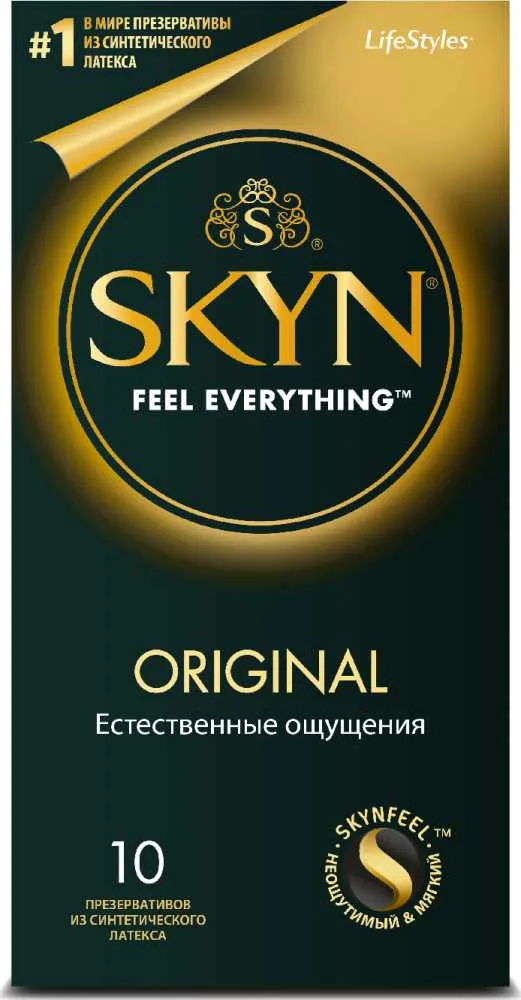 Skyn Original Презервативы, презерватив, синтетический латекс, 10 шт.