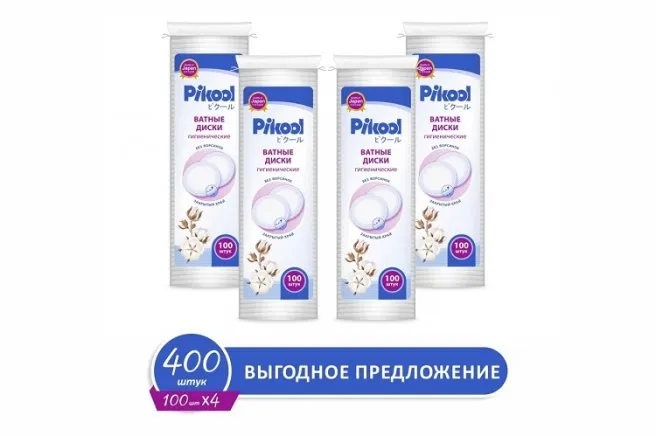 Pikool Диски ватные, 400 шт.