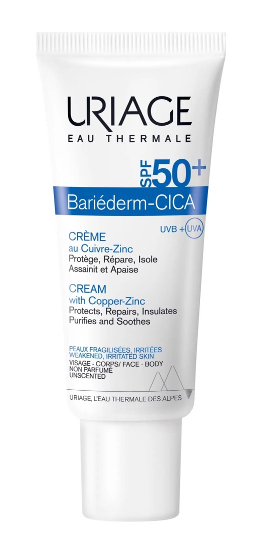 Uriage Bariederm Cica-Cream Крем с Cu-Zn SPF50+, 40 мл, 1 шт.