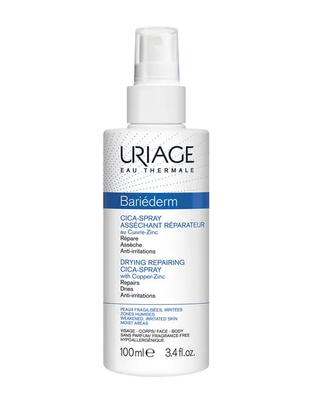 Uriage Bariederm Cica-Spray Спрей подсушивающий с Cu-Zn, спрей, 100 мл, 1 шт.