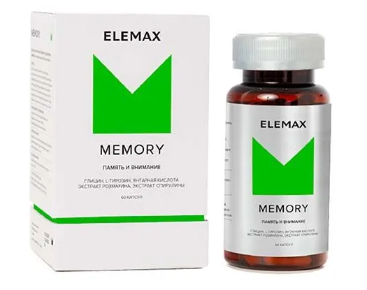 Elemax Memory, 400 мг, капсулы, 60 шт.