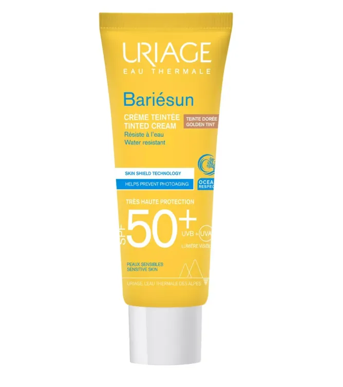 Uriage Bariesun Крем тональный золотистый SPF50+, крем, 50 мл, 1 шт.