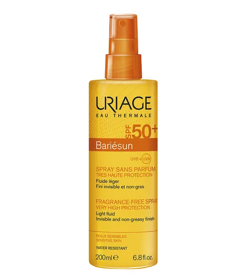 Uriage Bariesun Спрей без ароматизаторов SPF50+, спрей, 200 мл, 1 шт.