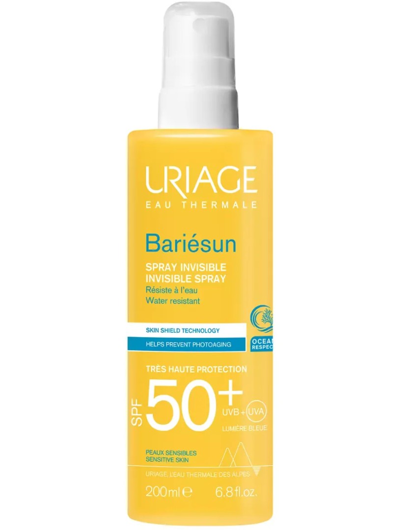 Uriage Bariesun Спрей невидимый SPF50+, SPF50, спрей, 200 мл, 1 шт.