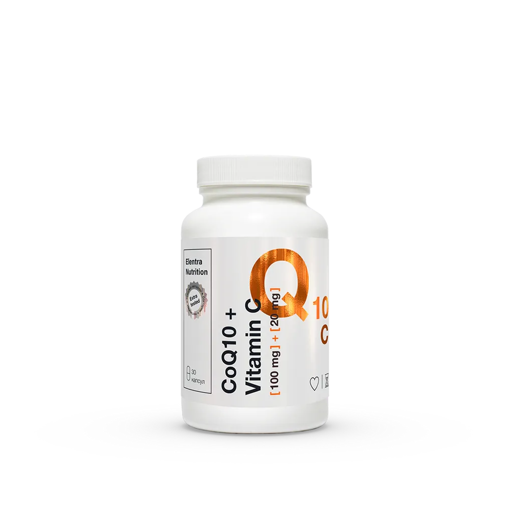 Elentra Nutrition Коэнзим Q10 Витамин С, капсулы, 30 шт.