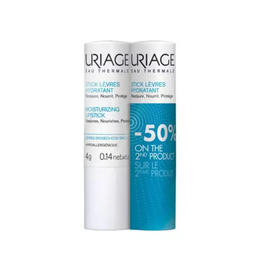 Uriage Eau Thermale Набор Стик для губ, бальзам для губ, увлажняющий, 4 г, 2 шт.