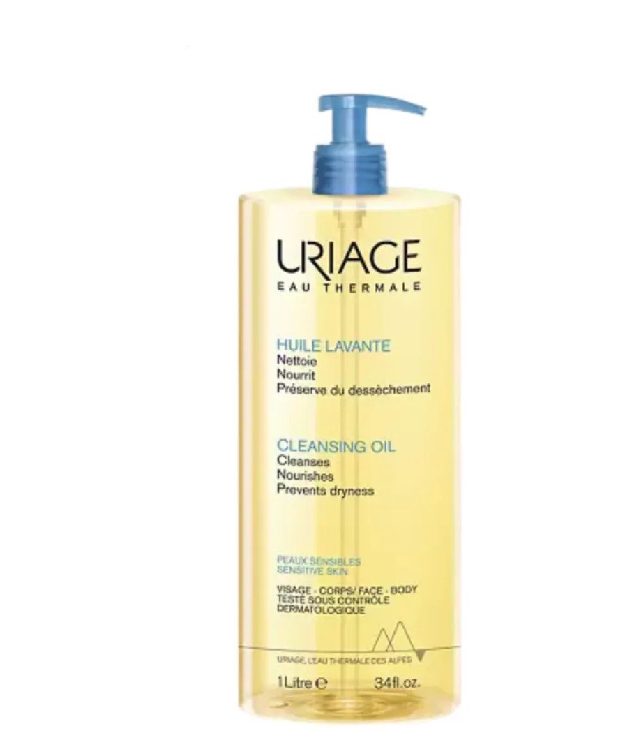 Uriage Eau Thermale Очищающее пенящееся масло, масло, для лица и тела, 1 л, 1 шт.