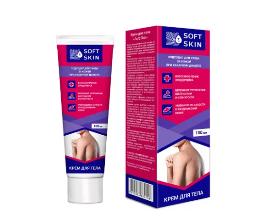 Soft Skin Крем для тела, подходит для ухода за кожей при диабете, 100 мл, 1 шт.