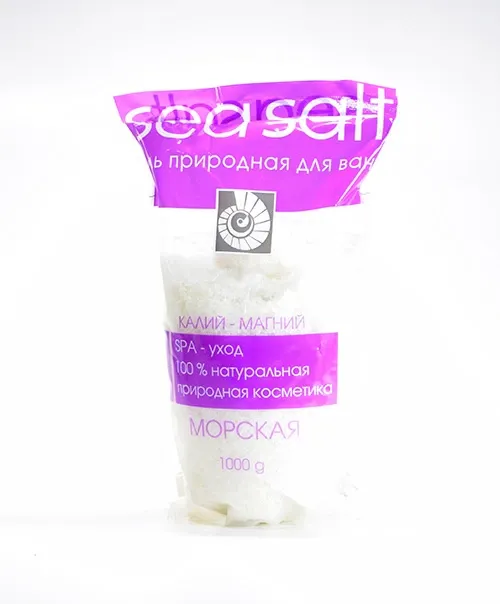 Соль для ванн Морская Магний Калий, 1 кг, 1 шт.