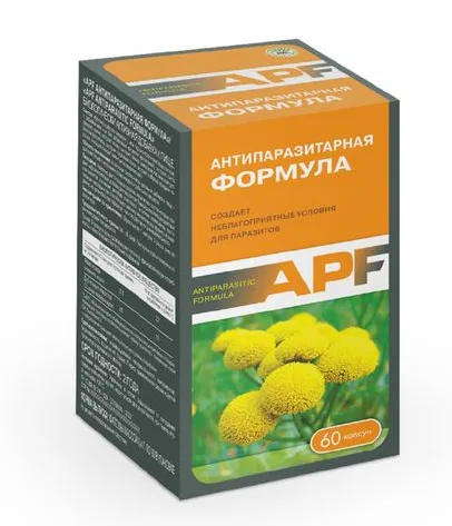 Антипаразитарная формула APF, 400 мг, капсулы, 60 шт.